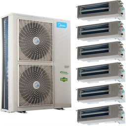 美的MDVH-V160W SN1 611 E1 四室兩廳140-160㎡家庭中央空調(diào)經(jīng)濟型一拖六套裝解析